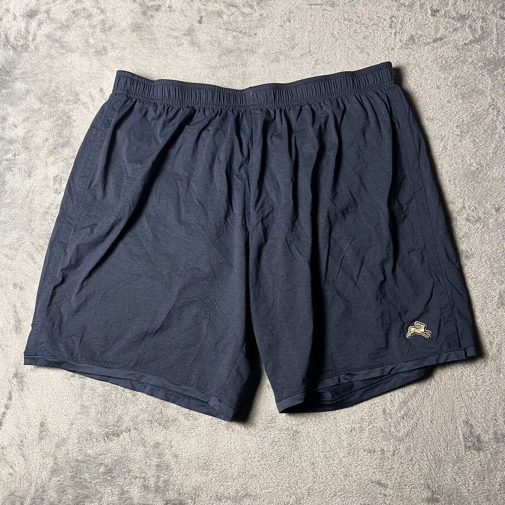 Tracksmith Session Shorts Mens XL Navy Blue 7" Brief Lined Wicking Running